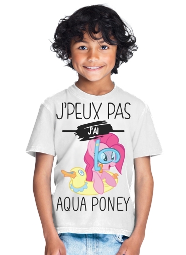  Je peux pas jai aqua poney girly para Camiseta de los niños