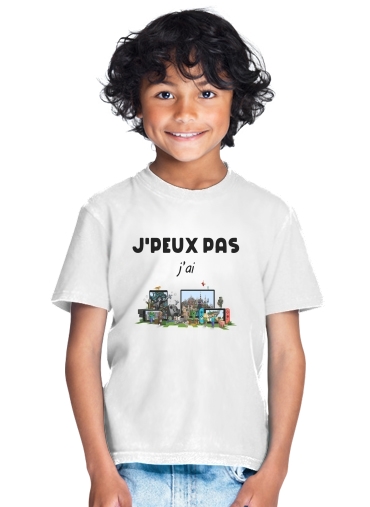  Je peux pas jai minecraft para Camiseta de los niños