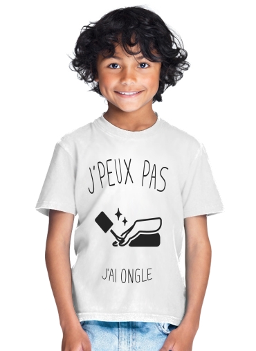  Je peux pas jai Ongle et vernis nail para Camiseta de los niños