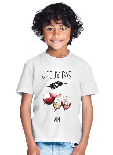  Je peux pas jai vin para Camiseta de los niños