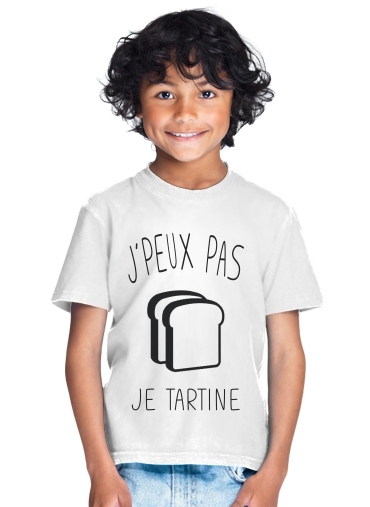  Je peux pas je tartine para Camiseta de los niños