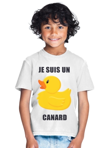  Je suis un canard para Camiseta de los niños