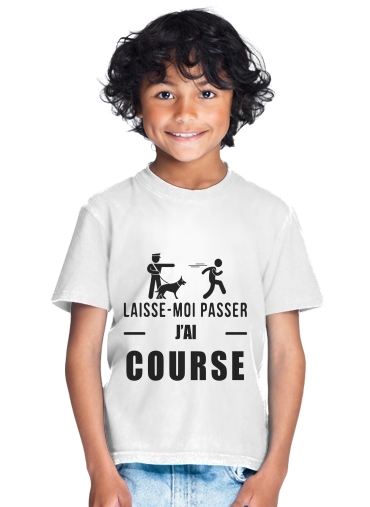  Laisse moi passer jai course Policier et Criminel para Camiseta de los niños