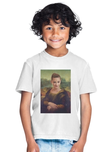  Lili Reinhart Mashup Mona Lisa Joconde para Camiseta de los niños