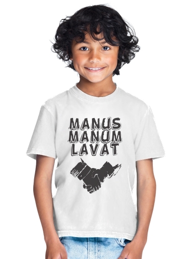  Manus manum lavat para Camiseta de los niños