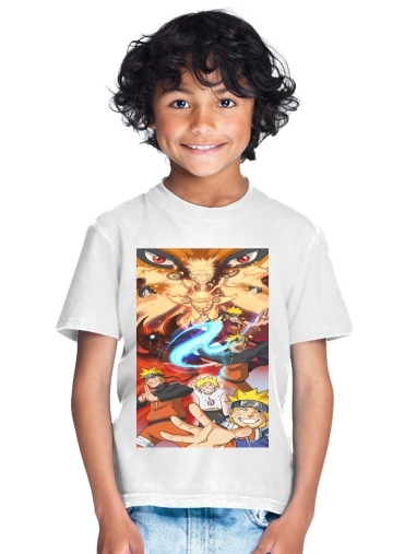  Naruto Evolution para Camiseta de los niños