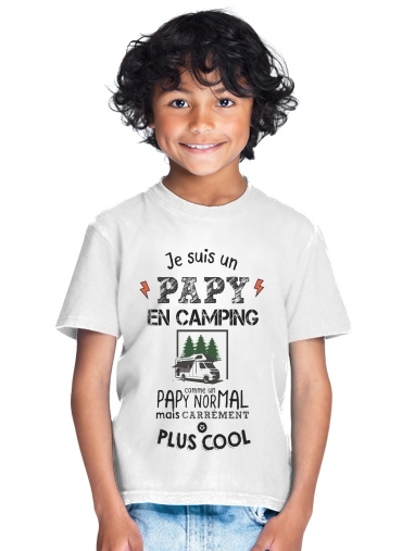  Papy en camping car para Camiseta de los niños