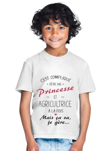  Princesse et agricultrice para Camiseta de los niños