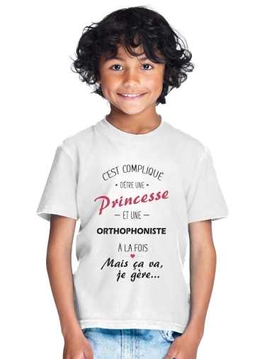  Princesse et orthophoniste para Camiseta de los niños