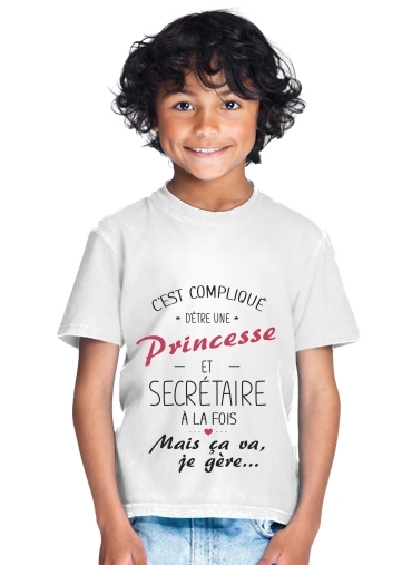  Princesse et secretaire para Camiseta de los niños