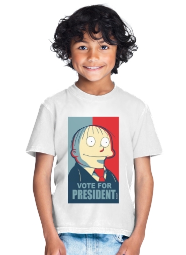  ralph wiggum vote for president para Camiseta de los niños