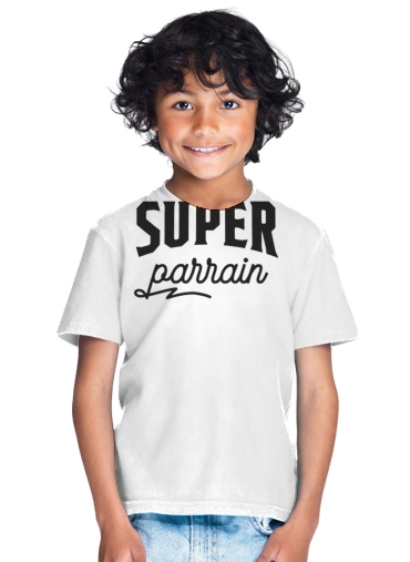  Super parrain humour famille cadeau para Camiseta de los niños