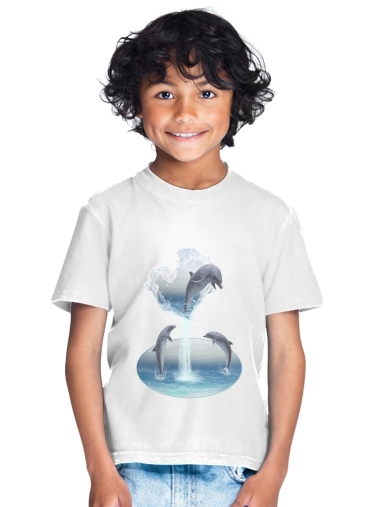  The Heart Of The Dolphins para Camiseta de los niños