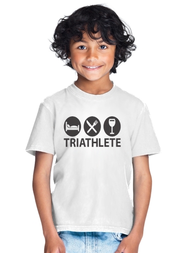  Triathlete Apero du sport para Camiseta de los niños