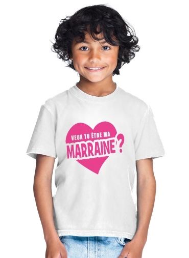  Veux tu etre ma marraine para Camiseta de los niños