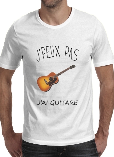  Je peux pas jai guitare para Camisetas hombre