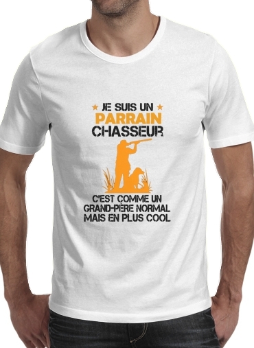  Je suis un parrain chasseur para Camisetas hombre