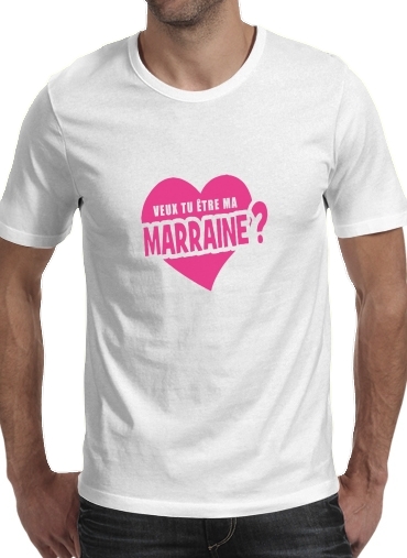  Veux tu etre ma marraine para Camisetas hombre