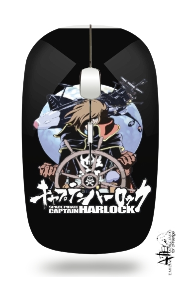  Space Pirate - Captain Harlock para Ratón óptico inalámbrico con receptor USB