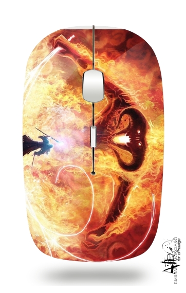  Balrog Fire Demon para Ratón óptico inalámbrico con receptor USB