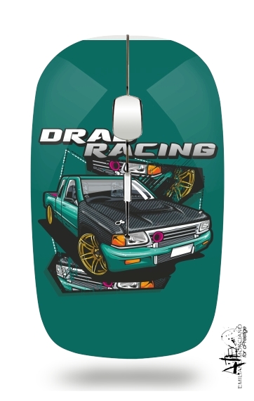  Drag Racing Car para Ratón óptico inalámbrico con receptor USB