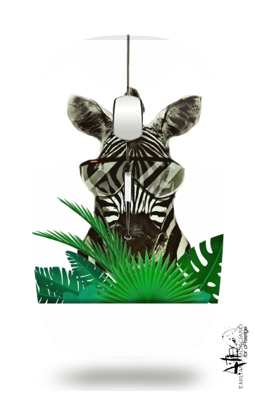  Hipster Zebra Style para Ratón óptico inalámbrico con receptor USB