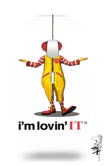  Mcdonalds Im lovin it - Clown Horror para Ratón óptico inalámbrico con receptor USB