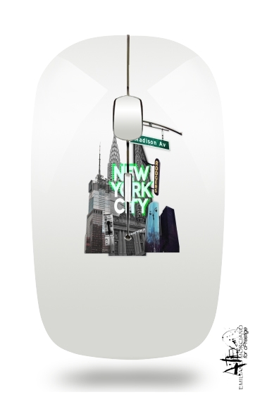  New York City II [green] para Ratón óptico inalámbrico con receptor USB