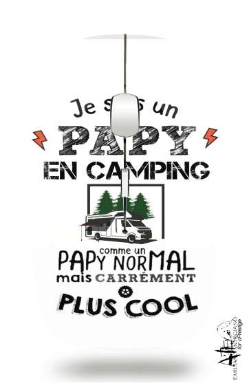  Papy en camping car para Ratón óptico inalámbrico con receptor USB