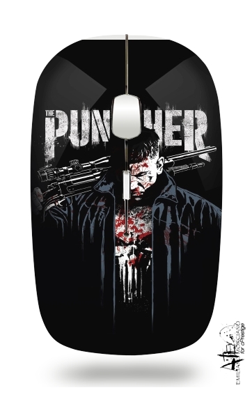  Punisher Blood Frank Castle para Ratón óptico inalámbrico con receptor USB