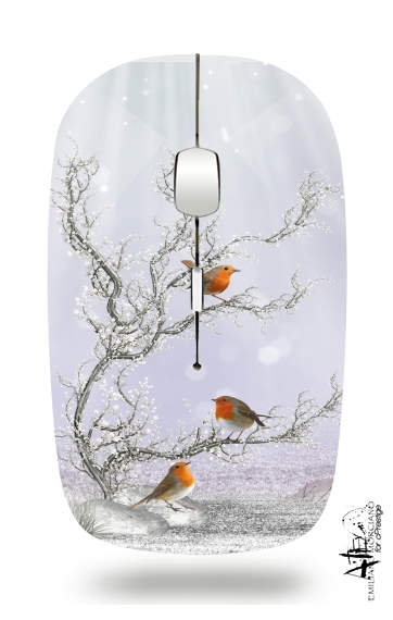  winter wonderland para Ratón óptico inalámbrico con receptor USB