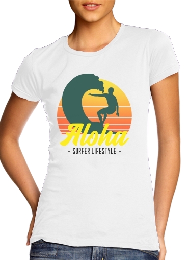  Aloha Surfer lifestyle para Camiseta Mujer