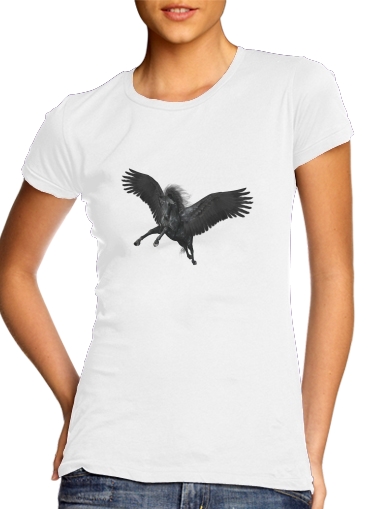  Black Pegasus para Camiseta Mujer