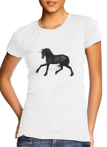  Black Unicorn para Camiseta Mujer