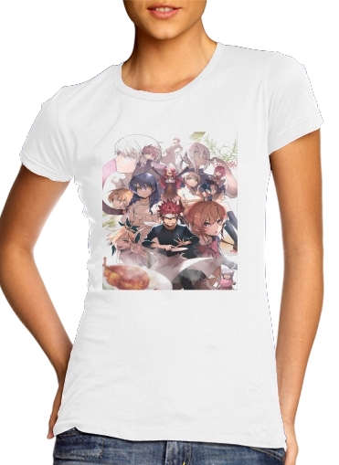  Food Wars Group Art para Camiseta Mujer