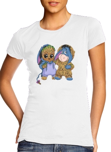  Groot x eeyore para Camiseta Mujer