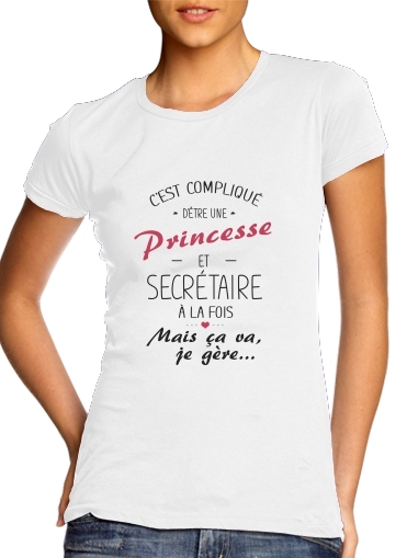  Princesse et secretaire para Camiseta Mujer