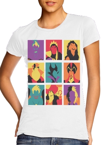  Villains pop para Camiseta Mujer