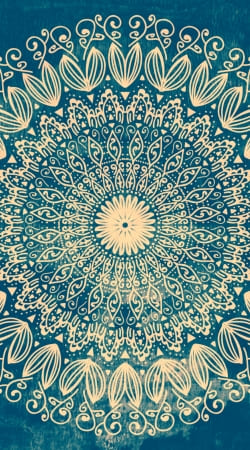 Carcasa Blue Organic Boho Mandala Funda Para Moviles