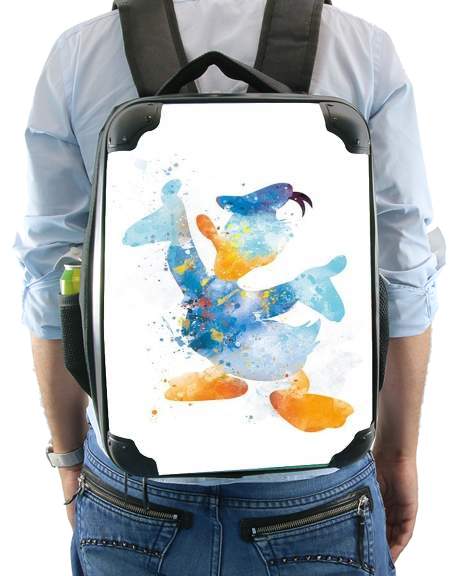  Donald Duck Watercolor Art para Mochila