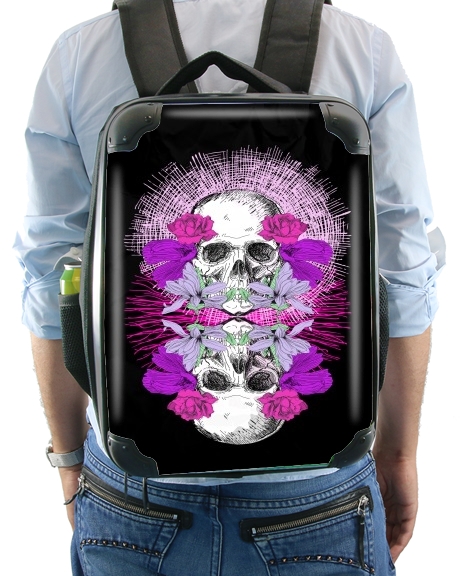  Flowers Skull para Mochila