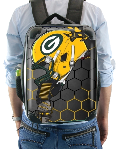  Football Helmets Green Bay para Mochila