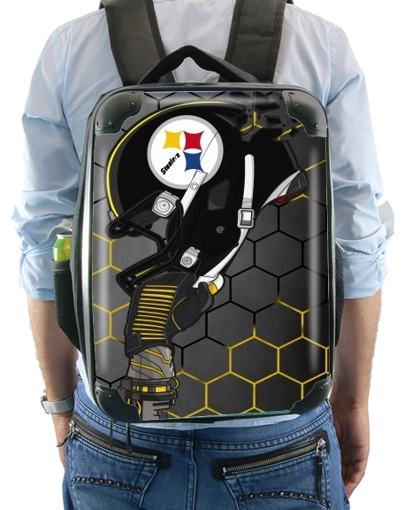  Football Helmets Pittsburgh para Mochila