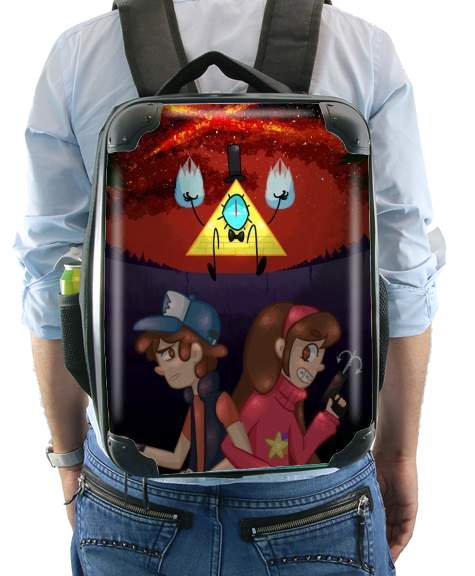  Gravity Falls Monster bill cipher Wheel para Mochila