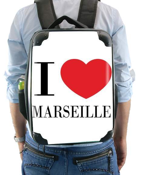  I love Marseille para Mochila