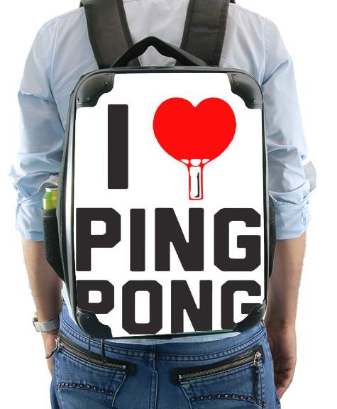  I love Ping Pong para Mochila