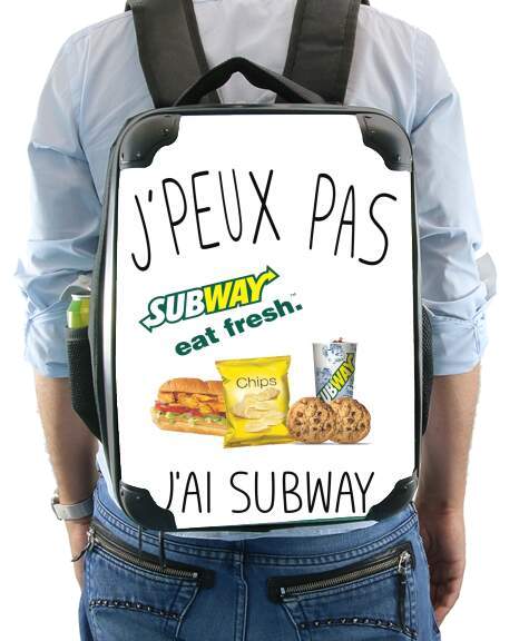  Je peux pas jai subway para Mochila