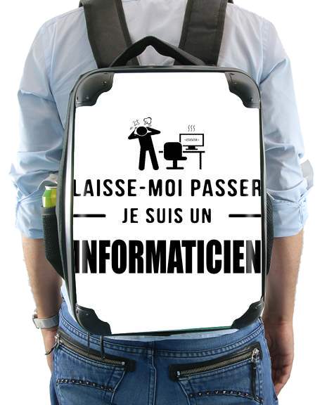  Laisse moi passer je suis informaticien cadeau para Mochila