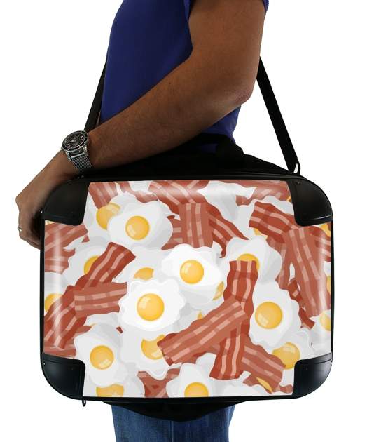  Breakfast Eggs and Bacon para bolso de la computadora