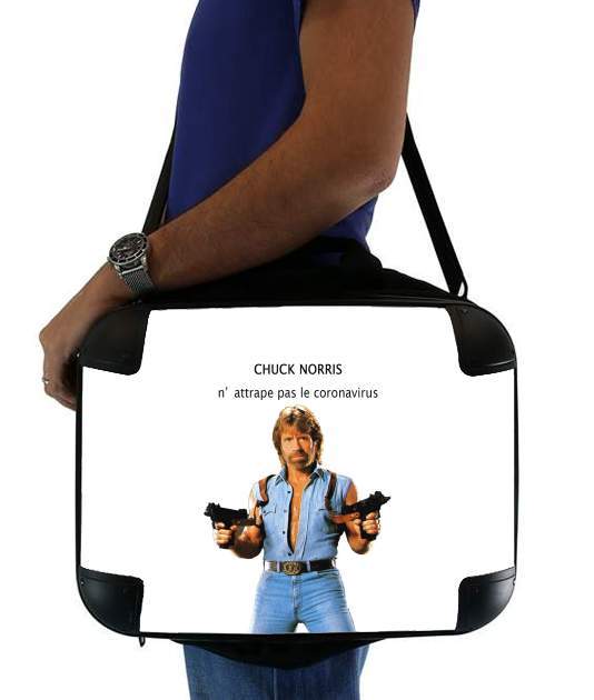  Chuck Norris Against Covid para bolso de la computadora